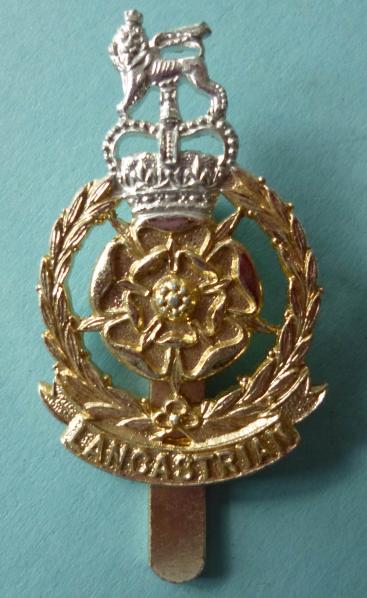 The Lancastrian Brigade Staybrite Cap-badge.