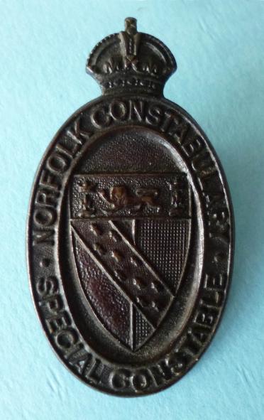 Norfolk Special Constabulary WW1 Lapel-badge.