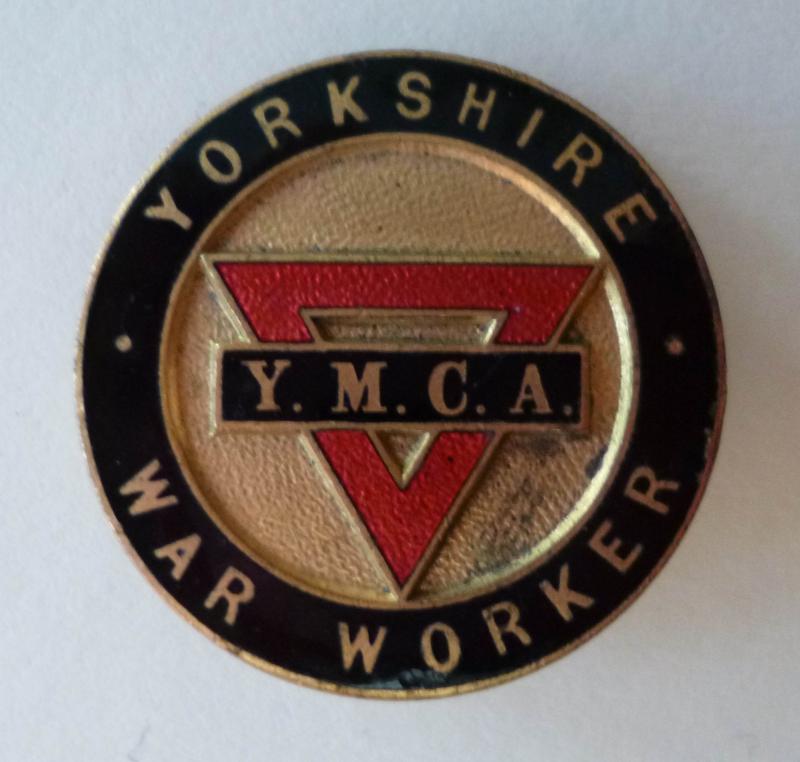 WW2 Yorkshire War Worker YMCA Home-front Enameled Lapel-badge.