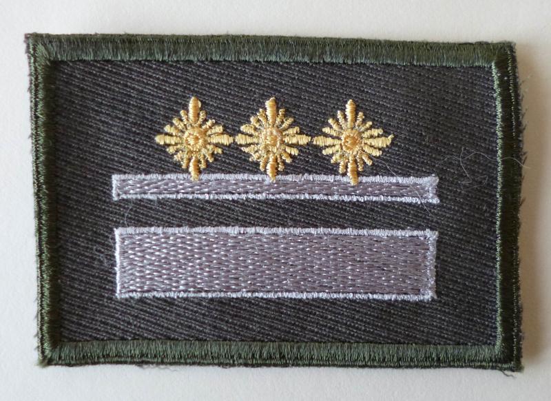East German (DDR) : NVA Rank-patch for an Oberleutnant.