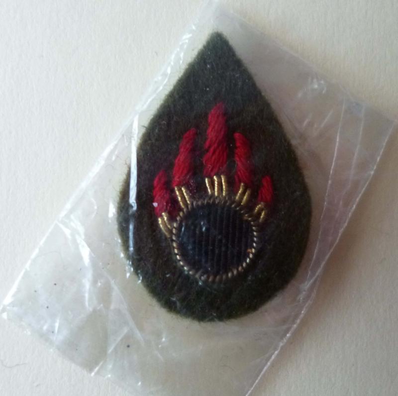 Army Ammunition Technical Officer (ATO) Hand-embroidered Arm-badge.