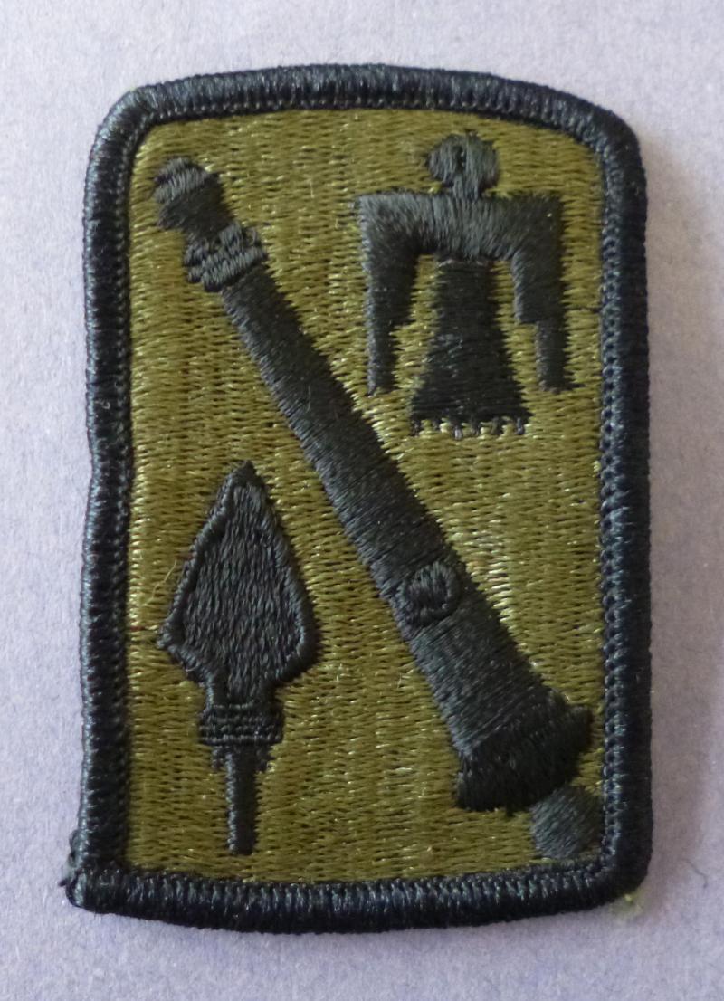 USA : 45th Field Artillery Brigade Shoulder Flash - Subdued version.