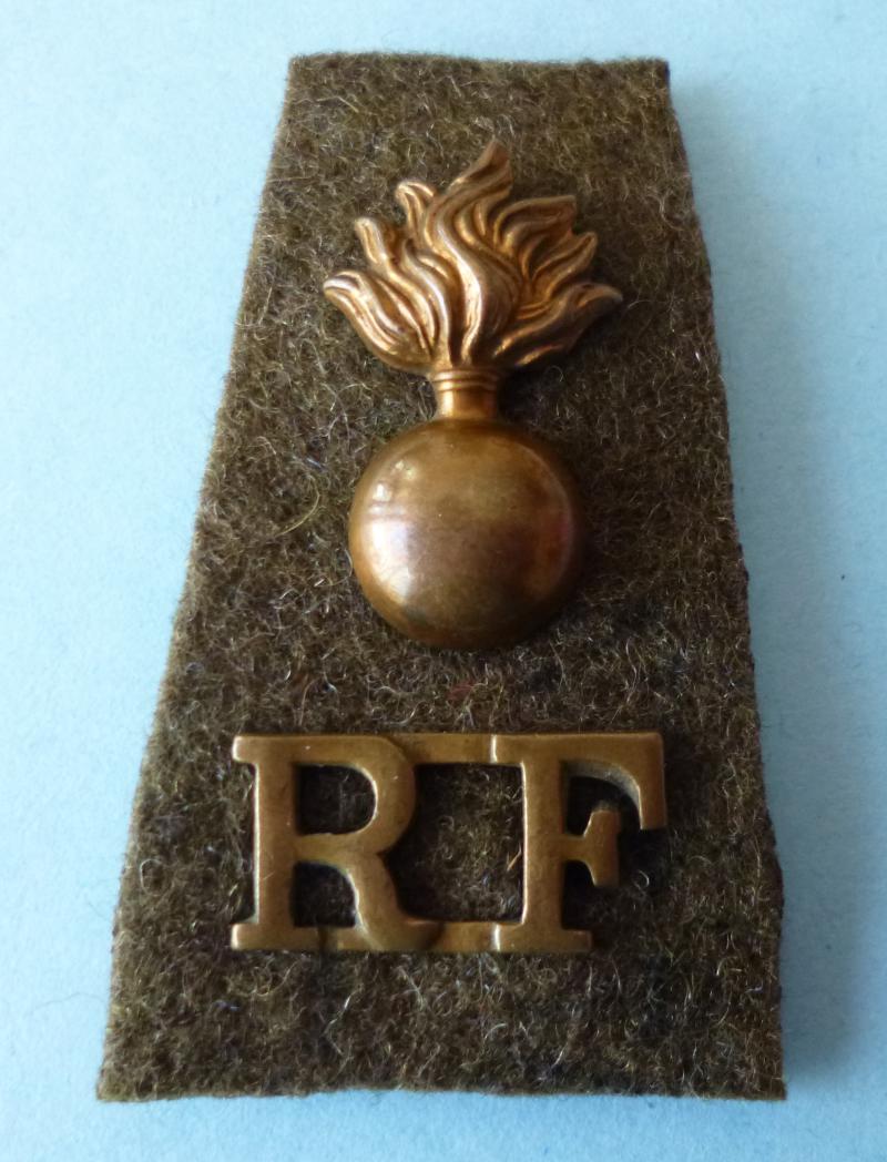 Royal Fusiliers Two-part Shoulder-title.