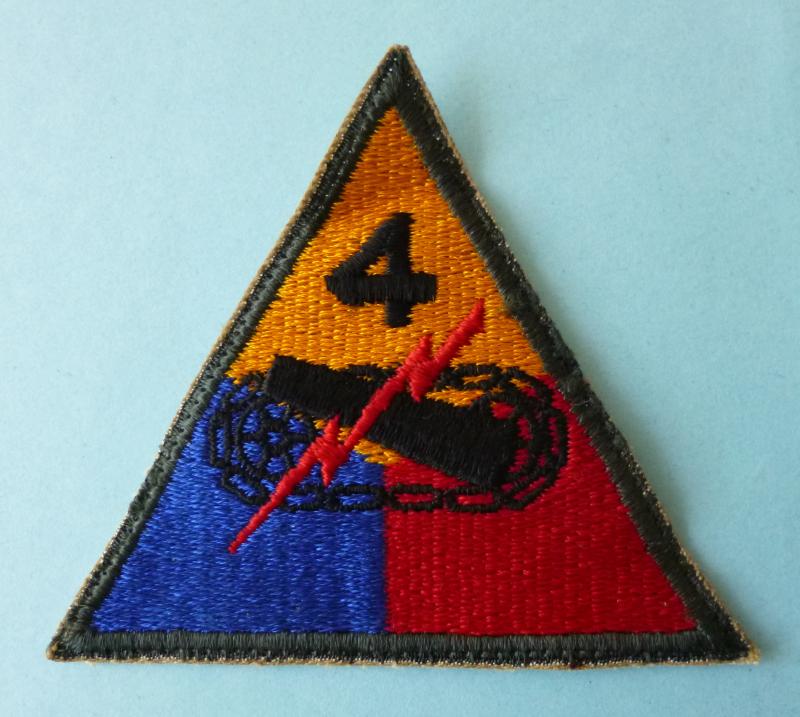 USA : 4th Armoured Division Shoulder-flash.