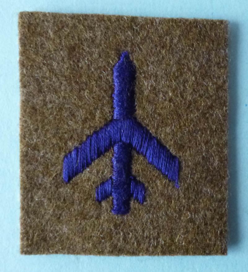 Royal Artillery Aircraft Spotter Class II Qualification Arm-badge.