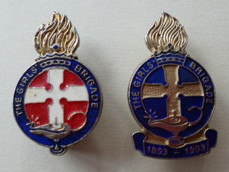 The Girls' Brigade Pair of Membership Lapel-badges.