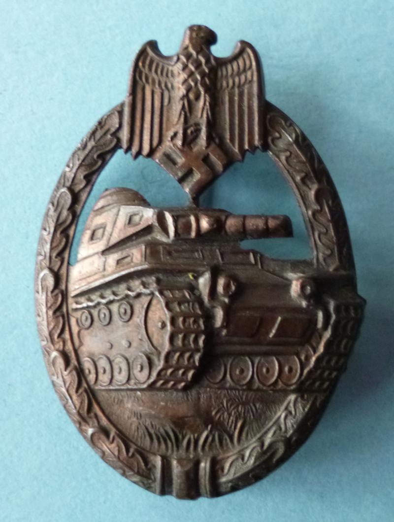 COPY : Third Reich Army Bronze Panzer Assault Badge (Panzersturmabzeichen in Bronze).