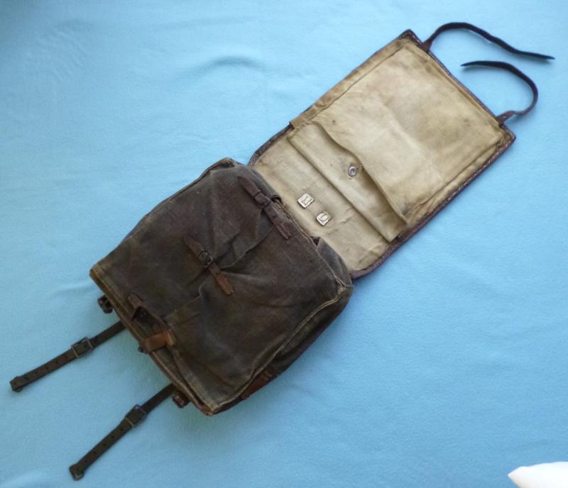 Third Reich : Wehrmacht Fur-backed Pack Model 1939 (Tornister M39) dated 1944.