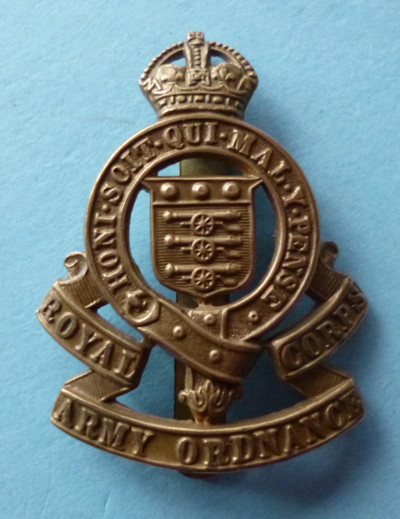 Royal Army Ordnance Corps (RAOC) King's crown Cap-badge.