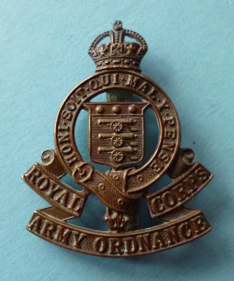 Royal Army Ordnance Corps (RAOC) King's crown Cap-badge.