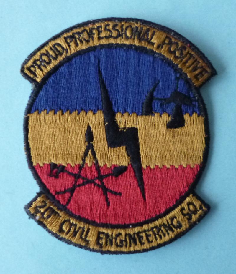 USA : 20th Civil Engineering Squadron USAF Patch.