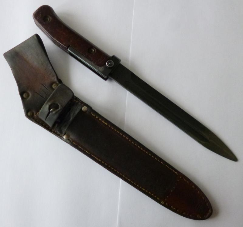 Czechoslovakia : VZ58 Knife Bayonet with Scabbard.