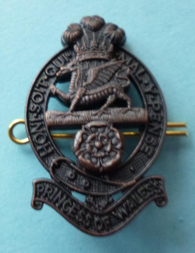 The Princess of Wales's Royal Regiment Bronze All-ranks Beret-badge.