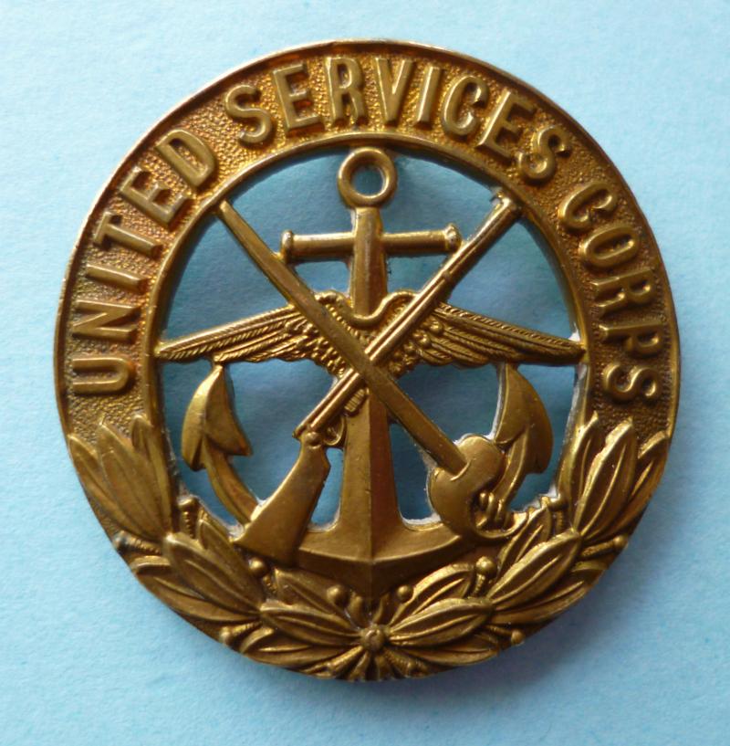 United Services Corps Cap-badge.