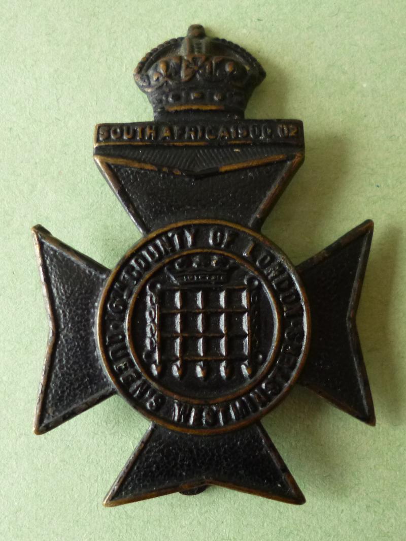 16th County of London Battalion (Queen's Westminster Rifles) Cap-badge.