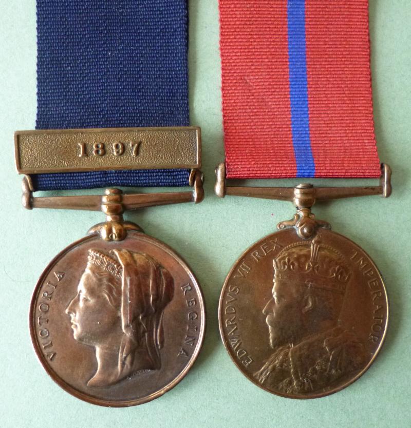 Metropolitan Police Pair of Medals : Queen Victoria 1887 / 1897 Gold & Diamond Jubilee Medal with Edward VII Coronation Medal.