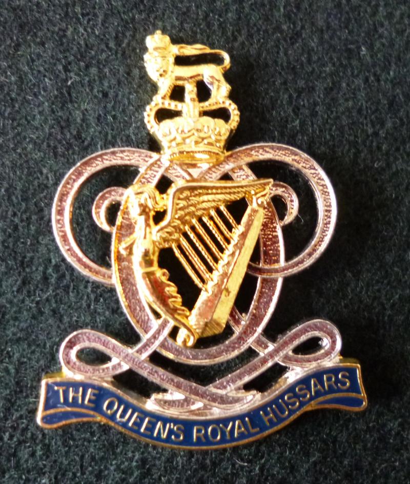 The Queen's Royal Hussars Cap-badge.