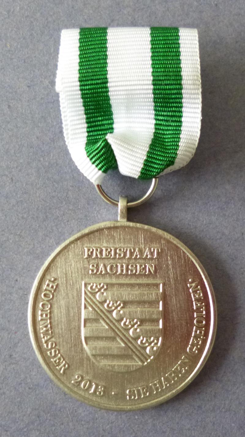 BRD : German Freistaat Sachsen 2013 Flood Medal.