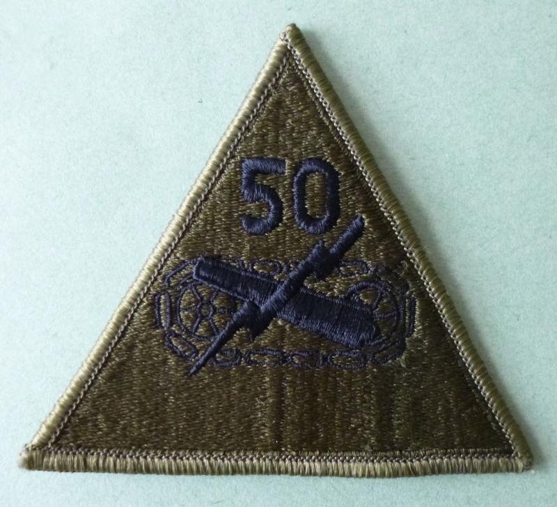 USA : Army 50th Armored Division: New Jersey National Guard Shoulder-flash - Subdued Version.