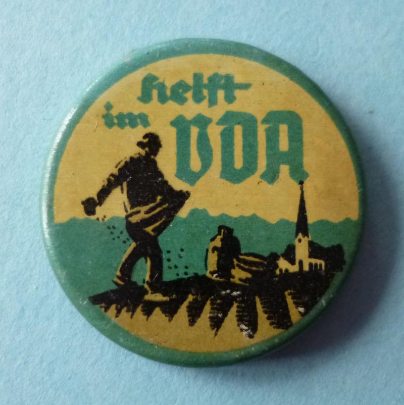 Third Reich : VDA Pinback Button-badge 