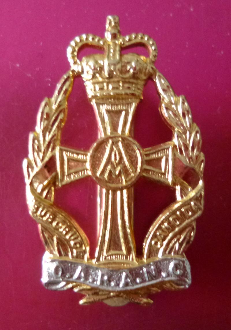 Queen Alexandra's Royal Army Nursing Corps (QARANC) Staybrite Queen's crown Cap-badge.