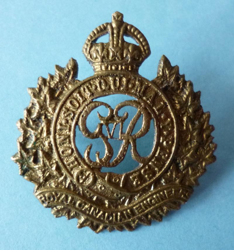 Canada : WW2 Royal Canadian Engineers (GviR) Cap-badge.