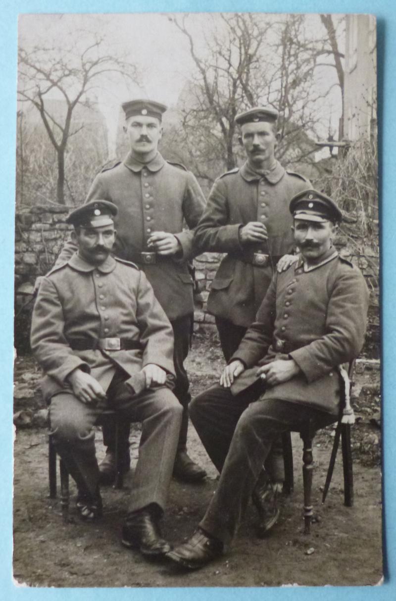 Imperial : German WW1 Photo / Postcard of Four Soldiers.