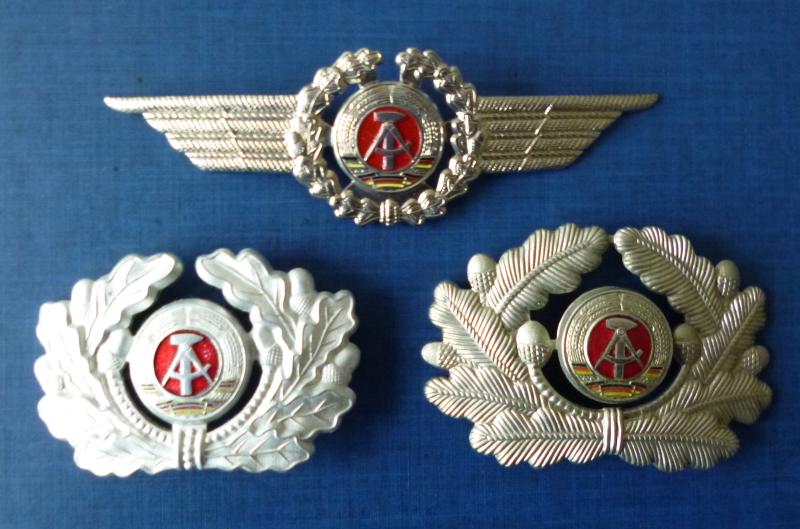 East Germany (DDR) :  Group of three  East German Metal Cap Wreaths.