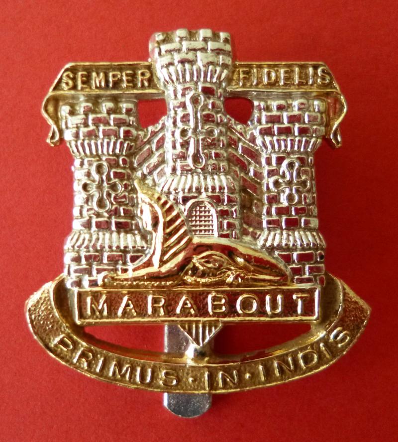 The Devonshire and Dorsetshire Regiment Staybrite Cap-badge.