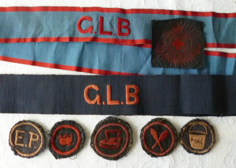 Girls' Life Brigade Group of Cloth Insignia from the 1920s.