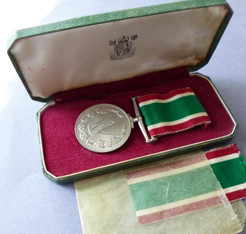 Women's Voluntary Service Medal in its Presentation Case.