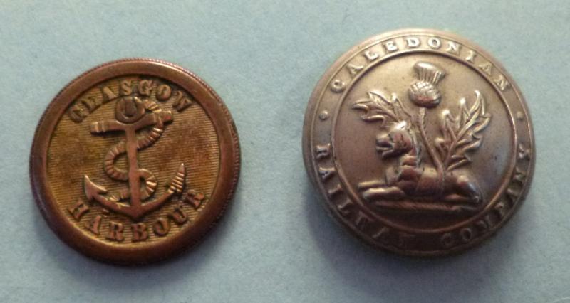 Two Scottish Transport Related Uniform Buttons.