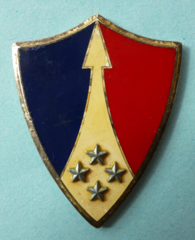 France : 2nd Army Corps Enamelled Formation Badge.