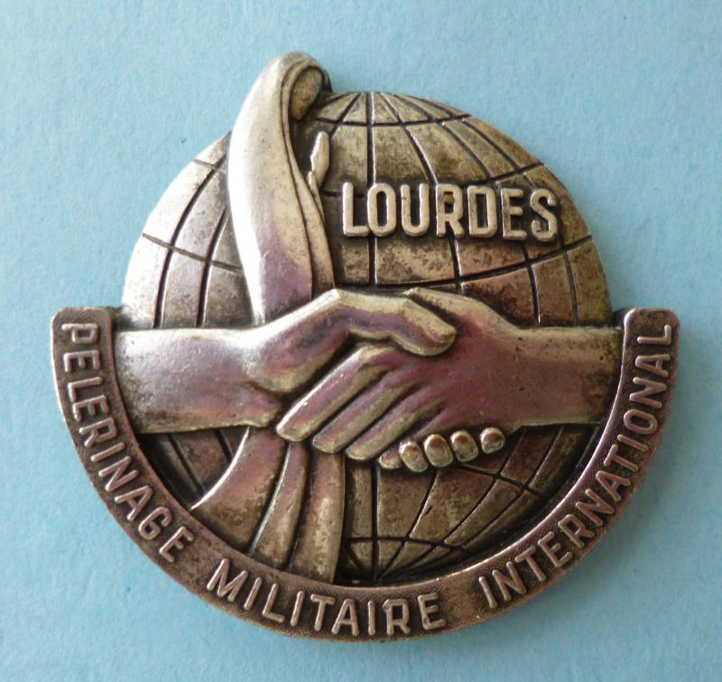 France : International Military Pilgrimage to Lourdes (Pèlerinage Militaire International a Lourdes) Participants Formation Badge.