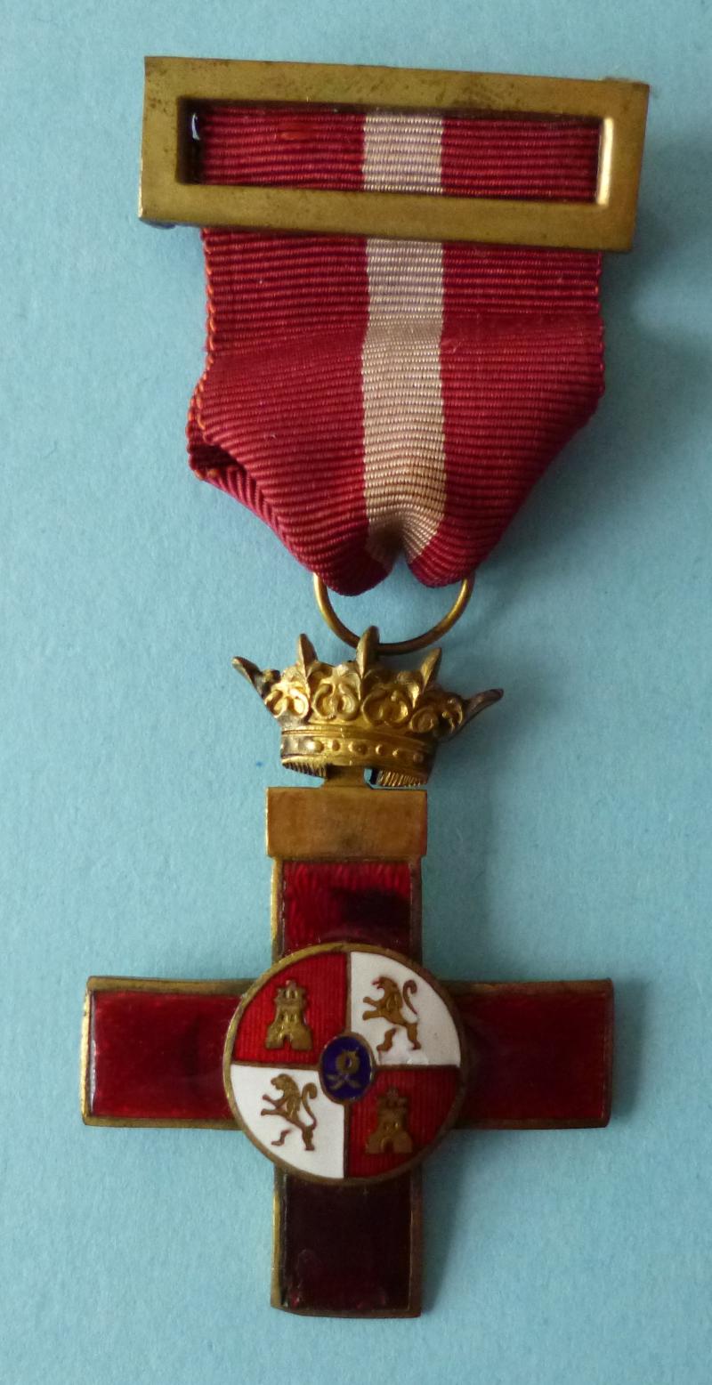 Spain : WW2 / Franco-era Order of Military Merit 1st Class Cross with Red Distinction.