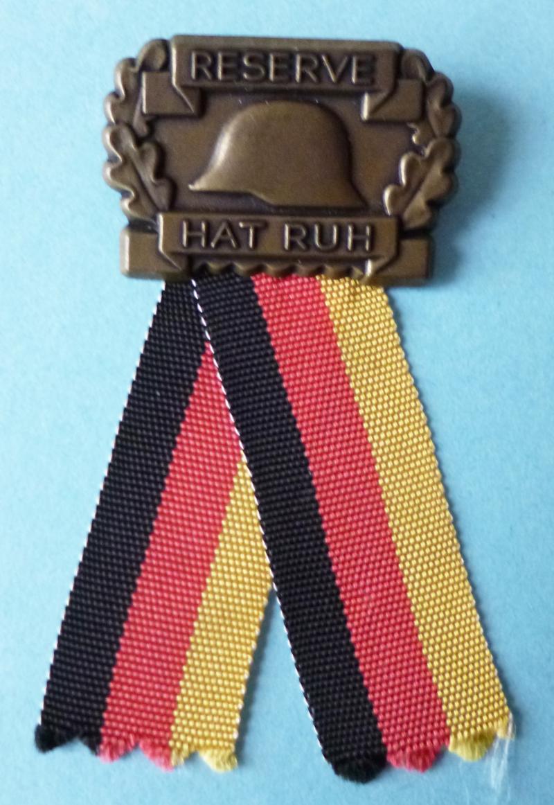 BRD : West German Bundeswehr Reservist's Lapel-badge.