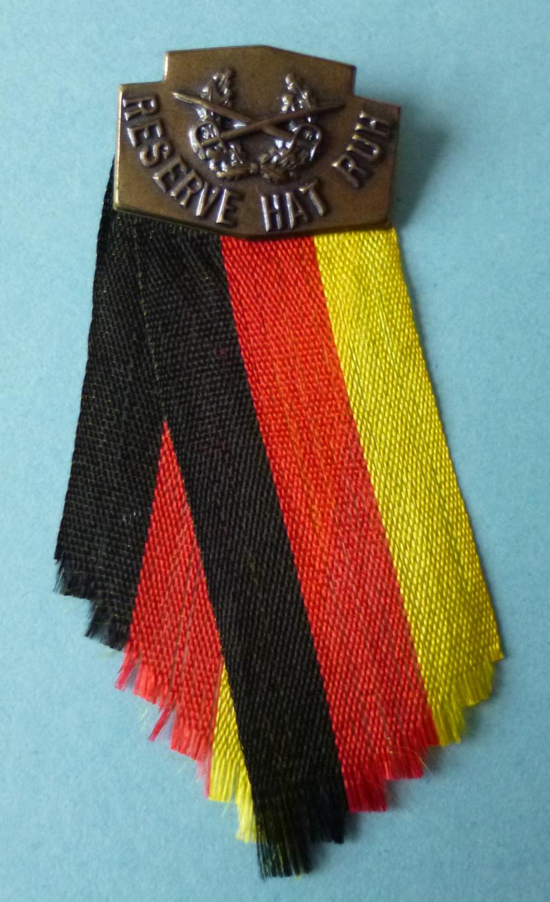 BRD : West German Bundesheer Reservist's Lapel-badge.