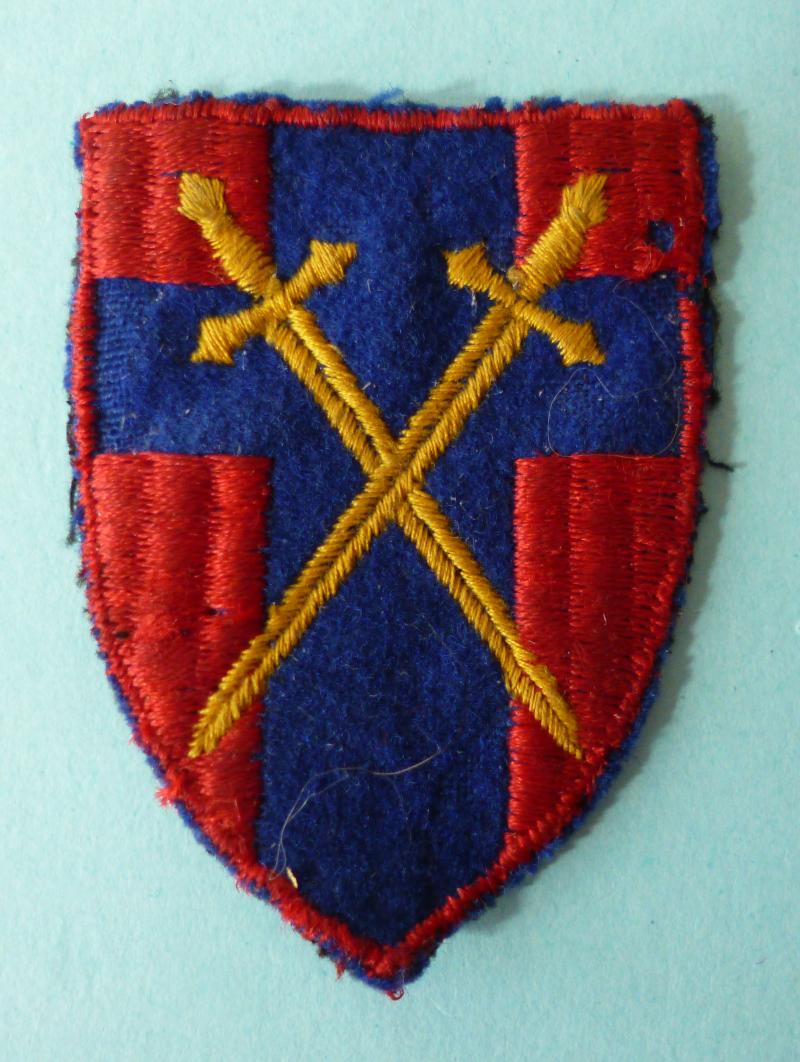 WW2 21st Army Group HQ Machine-embroidered Formation Sign / Shoulder-flash.