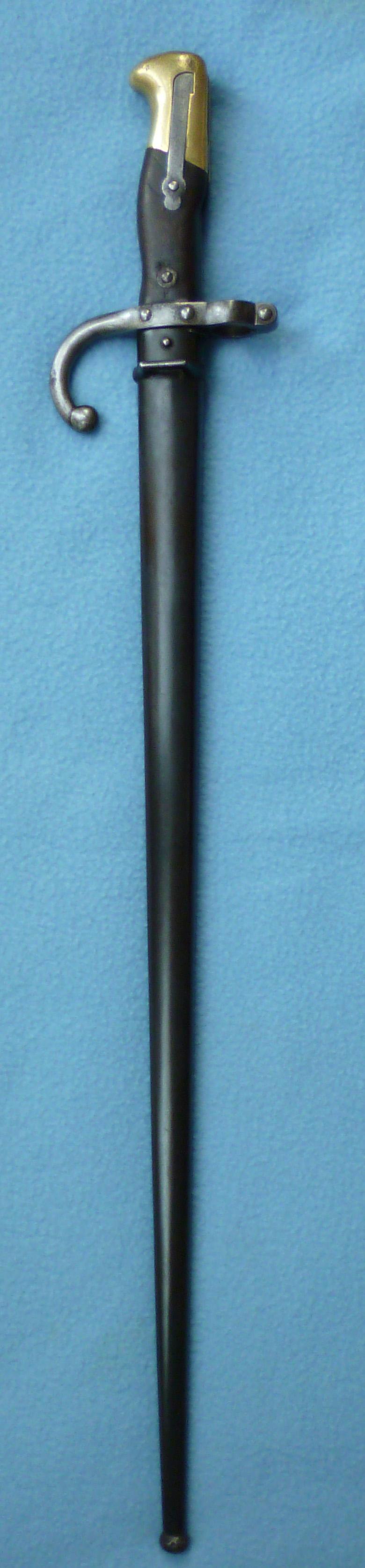 France : Model 1874 Gras Bayonet with Scabbard.