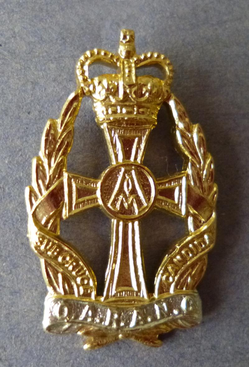 Queen Alexandra's Royal Army Nursing Corps (QARANC) Staybrite Queen's crown Cap-badge.