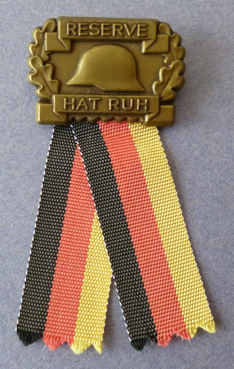 BRD : West German Bundeswehr Reservist's Lapel-badge.