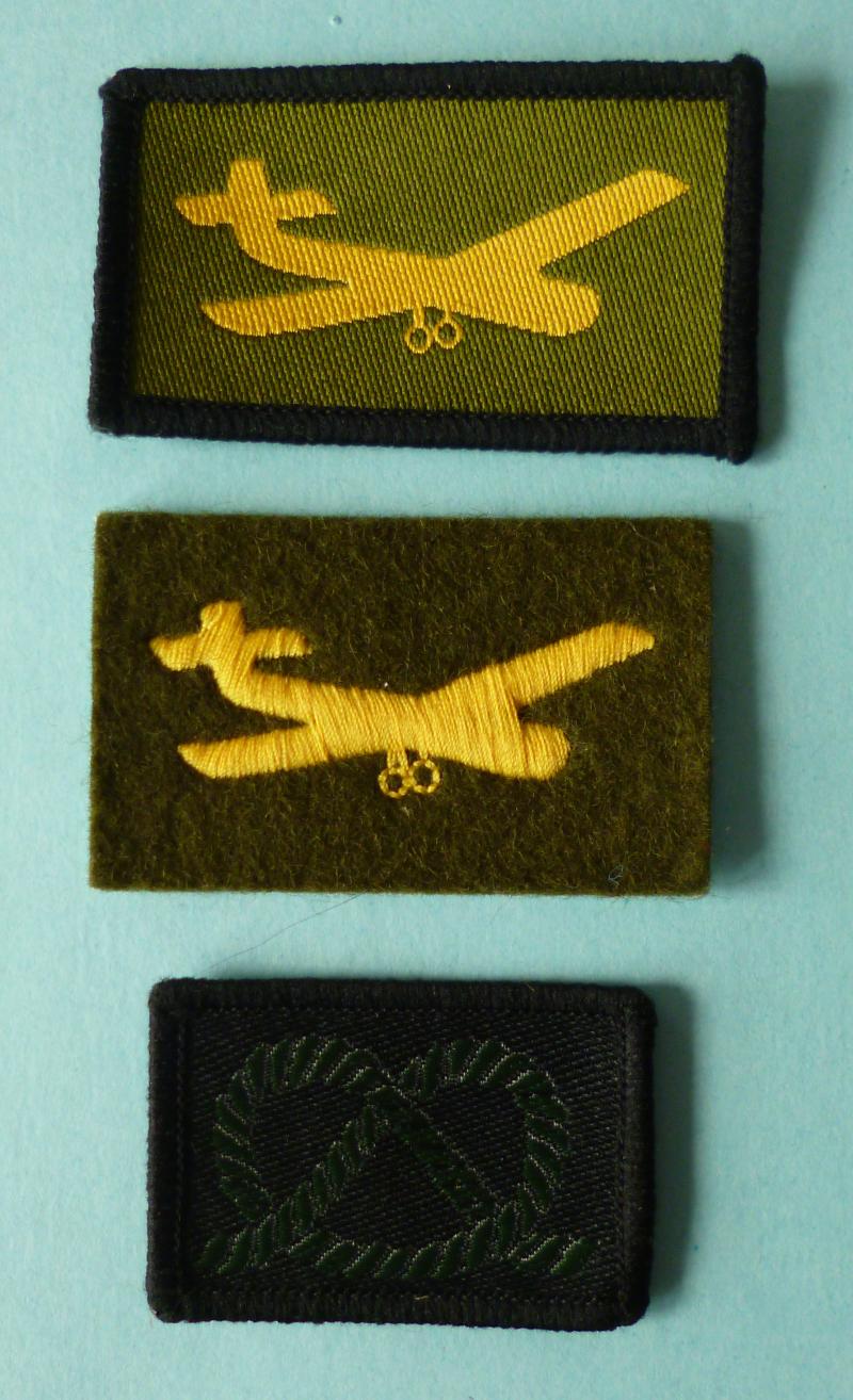 The Staffordshire Regiment (The Prince of Wales's) Trio of Cloth Arm-badges.