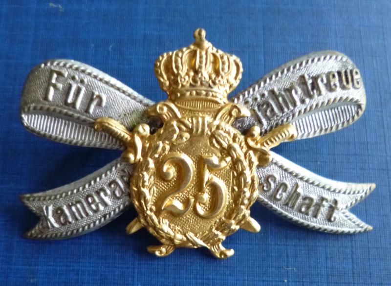 Imperial : German Military Veterans Association 25-year Membership-badge.