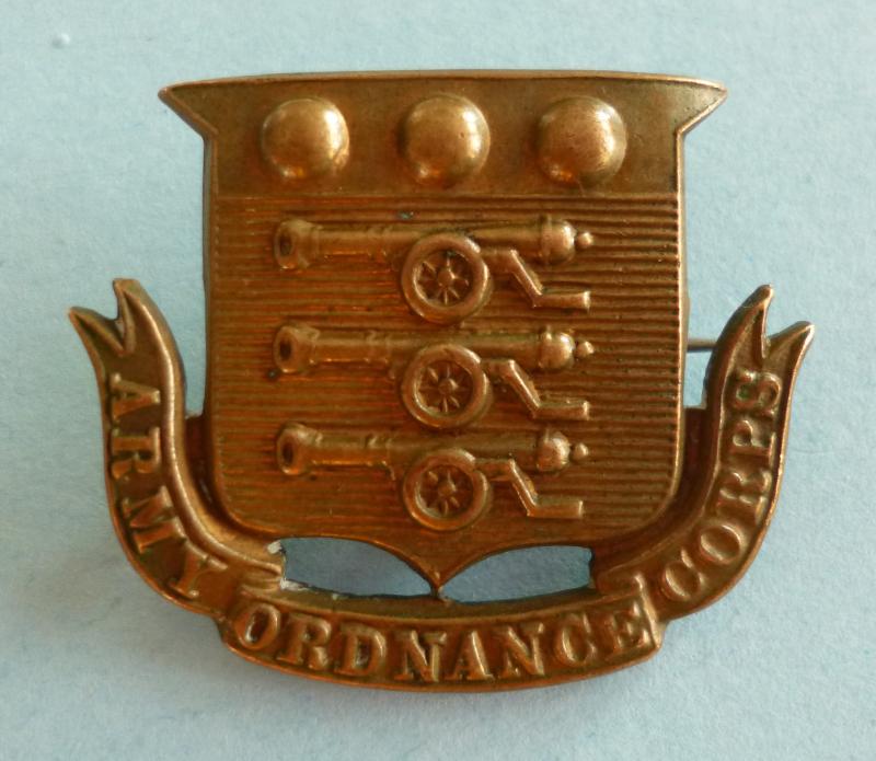 Army Ordnance Corps Pre-1920 Brooched Cap-badge.