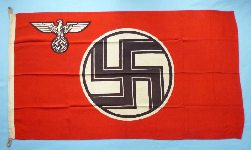 Third Reich : Reichs Dienst-Flagge (National Service Flag) 80cms x 135cms.