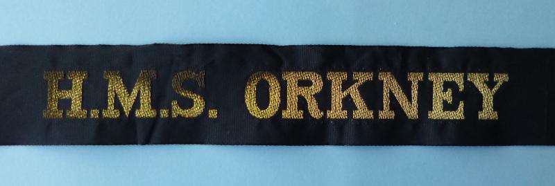 Royal Navy Ship's Cap-tally 