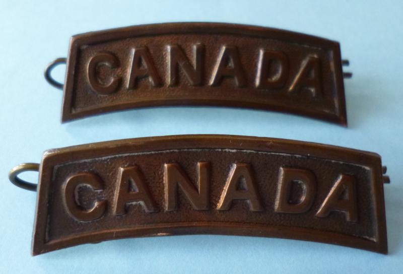 Canada : WW1 Matched Pair of Army 