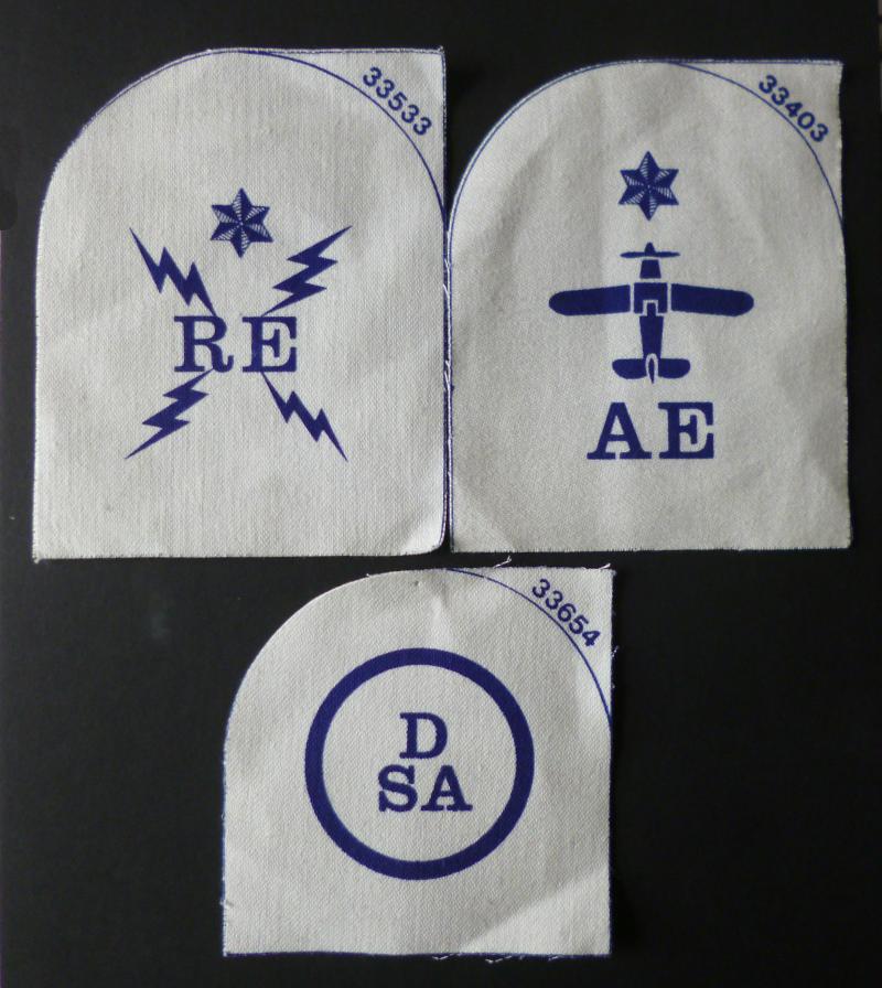 Royal Navy Group of Three Trade-badges for the White Rig.