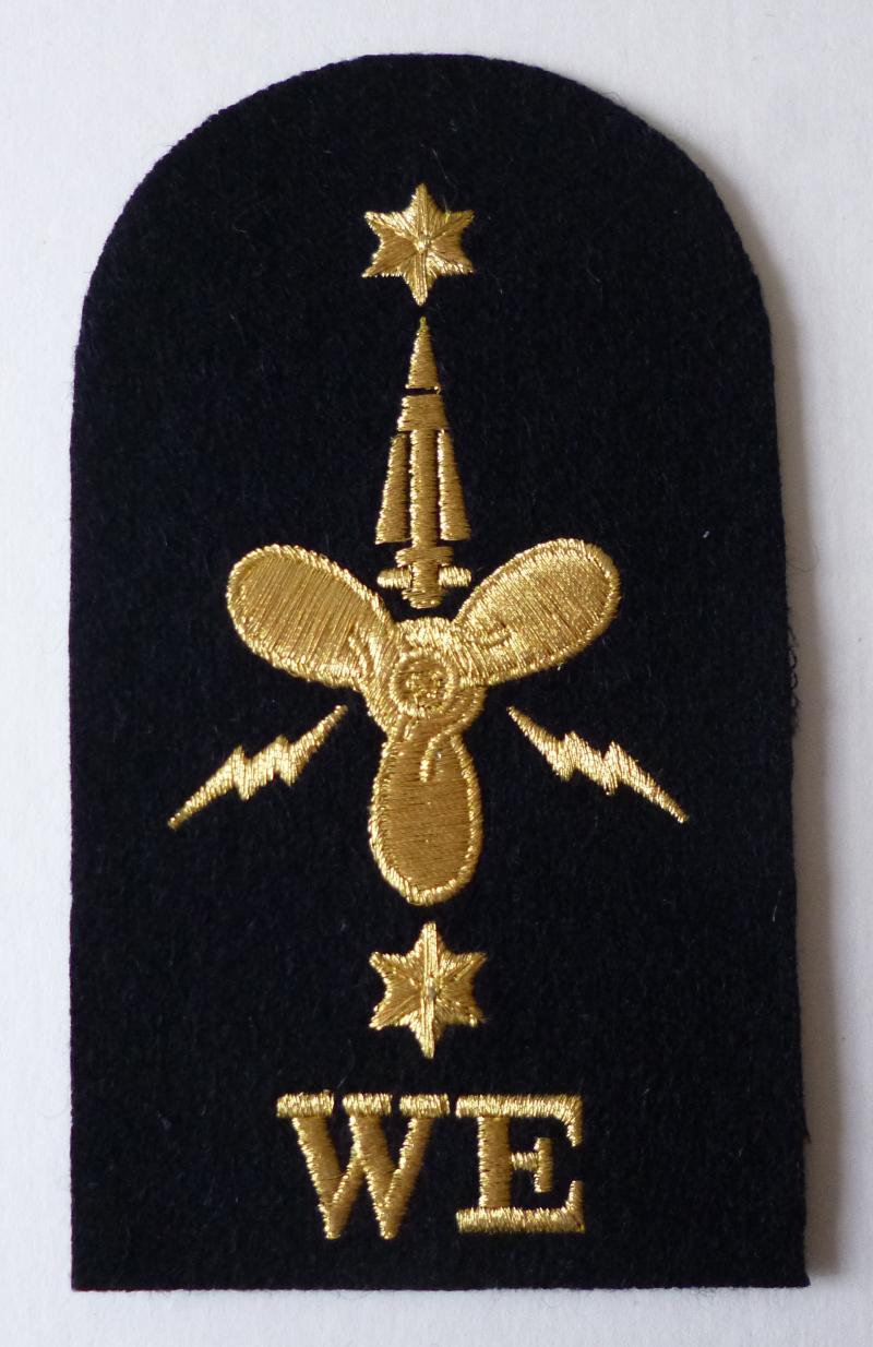 Royal Navy Weapons Engineer (WE) Leading Ratings No.1 Dress Armbadge.