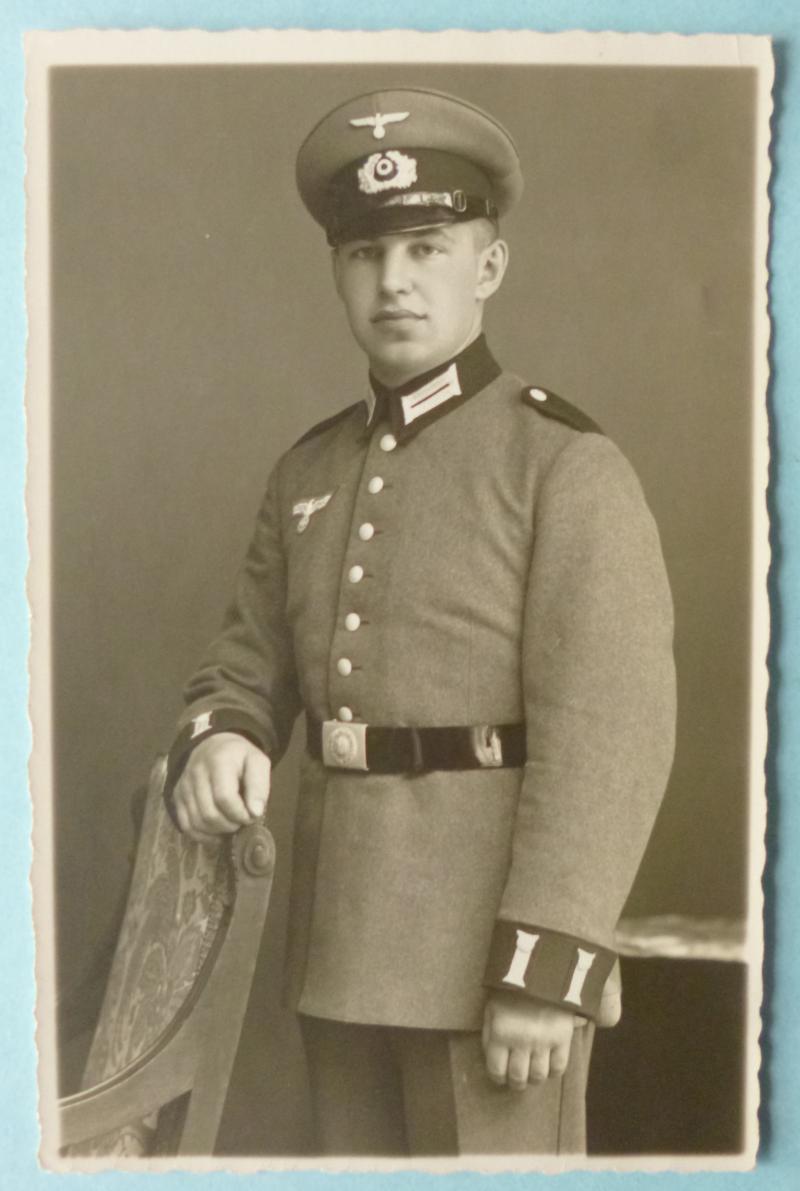 Third Reich : Portrait Postcard Photo of an Army Private Soldier